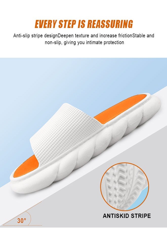 HomarKet - Pillow Slippers for Women and Men Non Slip Quick Drying House Slides Shower Sandals Extremely Comfy Slippers with Cushioned Thick Sole for Indoor or Outdoor - Image 1