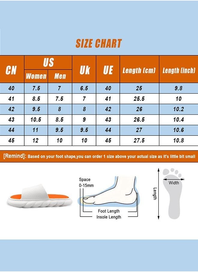 HomarKet - Pillow Slippers for Women and Men Non Slip Quick Drying House Slides Shower Sandals Extremely Comfy Slippers with Cushioned Thick Sole for Indoor or Outdoor - Image 1