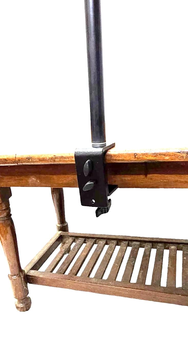 SHOPEE حامل مكتب الكاميرا مع دوران 360°، حامل ضوء طاولة قابل للتعديل من 12" إلى 20"، حامل طاولة مع مشبك C ورأس كرة لبراغي الضوء الدائري وكاميرات DSLR والهواتف للتصوير العلوي - Image 4