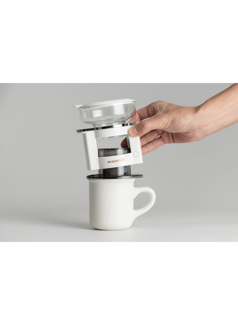 Oceanrich S2 Mini Portable Automatic Pour Over Coffee Maker – 360° Rotating Drip System, Battery Powered, 150ml Capacity - Image 2