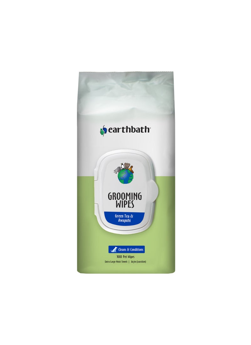 earthbath مناديل العناية بالشعر بالشاي الأخضر وأوابوهي - Image 1