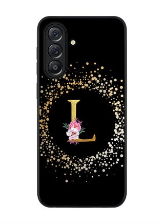 Custom Monogram Floral - L ( Black )