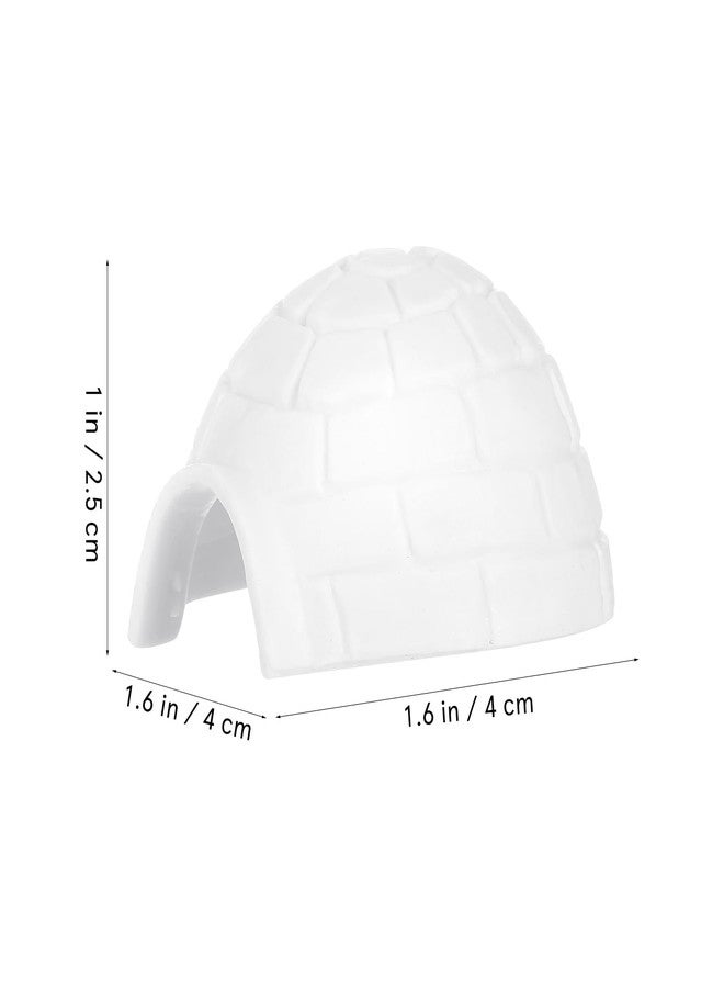 Amosfun 6pcs Igloo Model Decorative Figurines for Boy Girl Creative Polar Animal Ornaments Indoor and Outdoor Decoration for Educational Toys and Miniature Scenes - Image 2