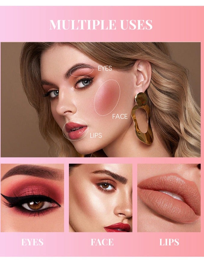 DIMSHOW Makeup - Color Bloom Liquid Blush Matte Finish - Long-wearing Waterproof Gel-Cream Blush with Sponge Tip Applicator (Love Cake), 7 grams, - Image 2