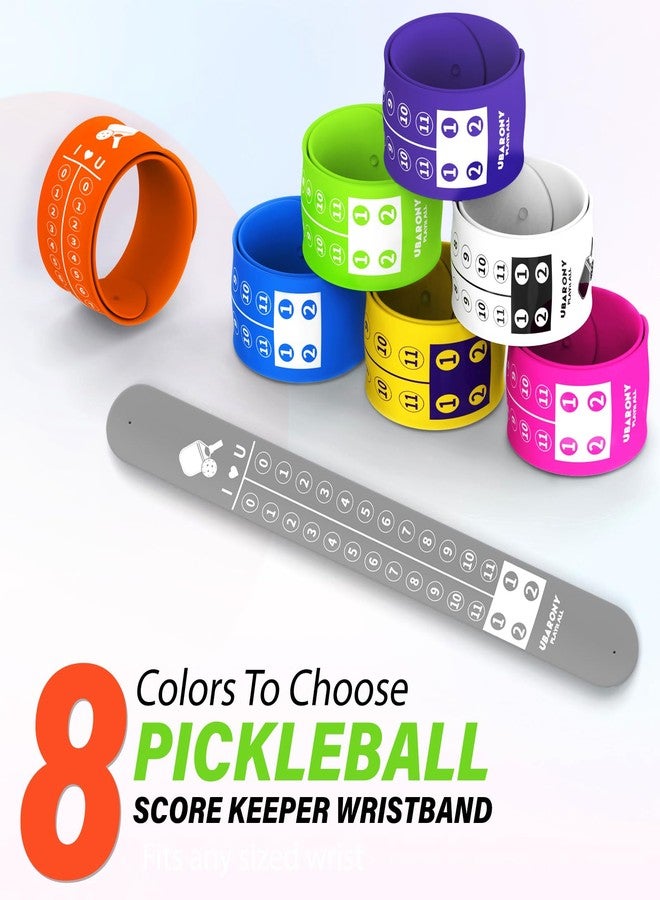 UBARONY Pickleball Score Keeper, 8 Portable Pickleball Scoreboard Counter Scorekeeping Tracker Wristband for Sports Games Indoor & Outdoor Yard, , Ping Pong - Image 5