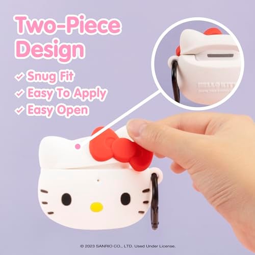 iFace x Sanrio Licensed Series [ Compatible with AirPods 1/2] TPU Protective Cover [Carabiner Clip Included] [Wireless Charging Compatible] - Hello Kitty - Image 5