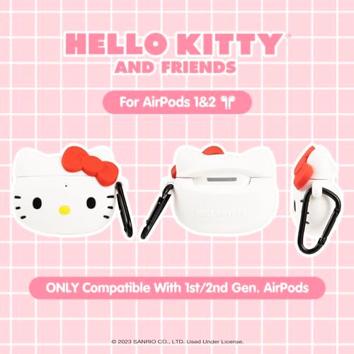 iFace x Sanrio Licensed Series [ Compatible with AirPods 1/2] TPU Protective Cover [Carabiner Clip Included] [Wireless Charging Compatible] - Hello Kitty - Image 2