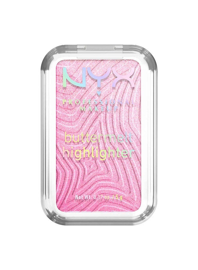 NYX PROFESSIONAL MAKEUP Buttermelt Highlighter Powder Highlighter 12 HR Wear Fade And Transfer Resistant U Butta Werk & Buttermelt Blush, Powder Blush, Up To 12 H Wear, Fade & Transfer Resistant, Butta Together & Lip IV Hydrating Gloss Stain – Hydra-Honey Bundle - Image 2