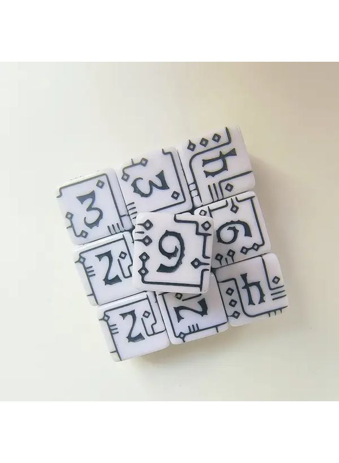 7 قطع مجموعة من النرد الرقمي ذو الطابع الميكانيكي لألعاب الطاولة - Image 5