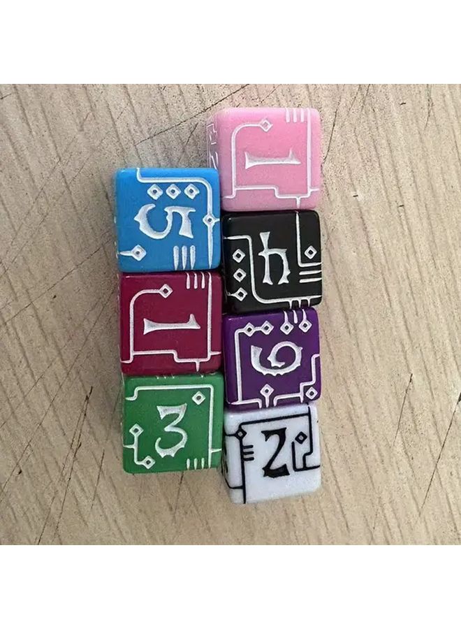 7 قطع مجموعة من النرد الرقمي ذو الطابع الميكانيكي لألعاب الطاولة - Image 1