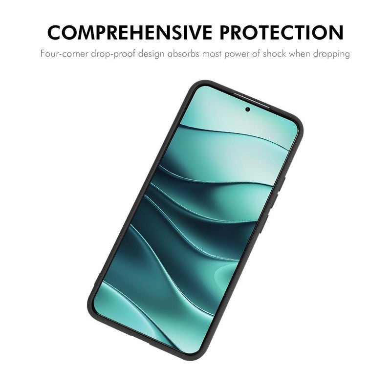 ENKAY For Redmi Note 14 5G India / Global Liquid Silicone Soft Shockproof Phone Case(Dark Green) - Image 2