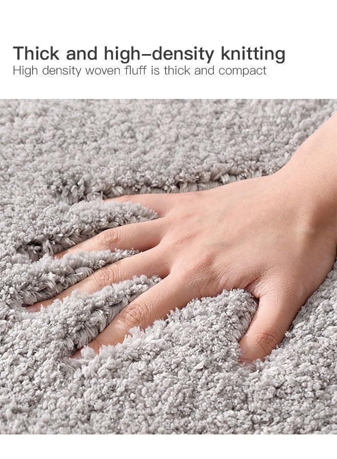 Sharpdo مجموعة حصائر حمام مضادة للانزلاق مكونة من 3 قطع ، مجموعة حصائر المرحاض - Image 5