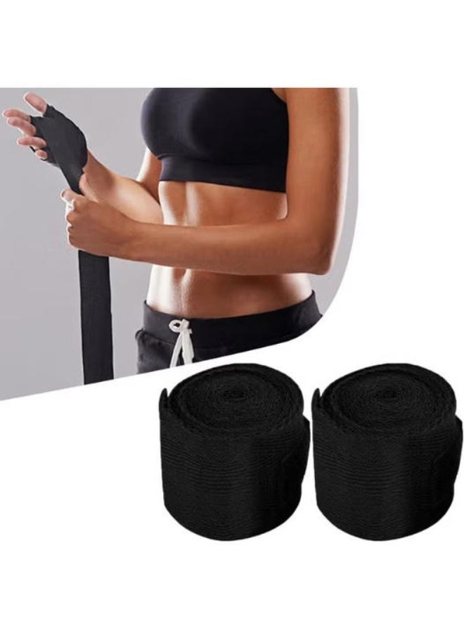 EVERLAST Level 2 Boxing Hand Wrap Black 180inch 180inch - Image 2