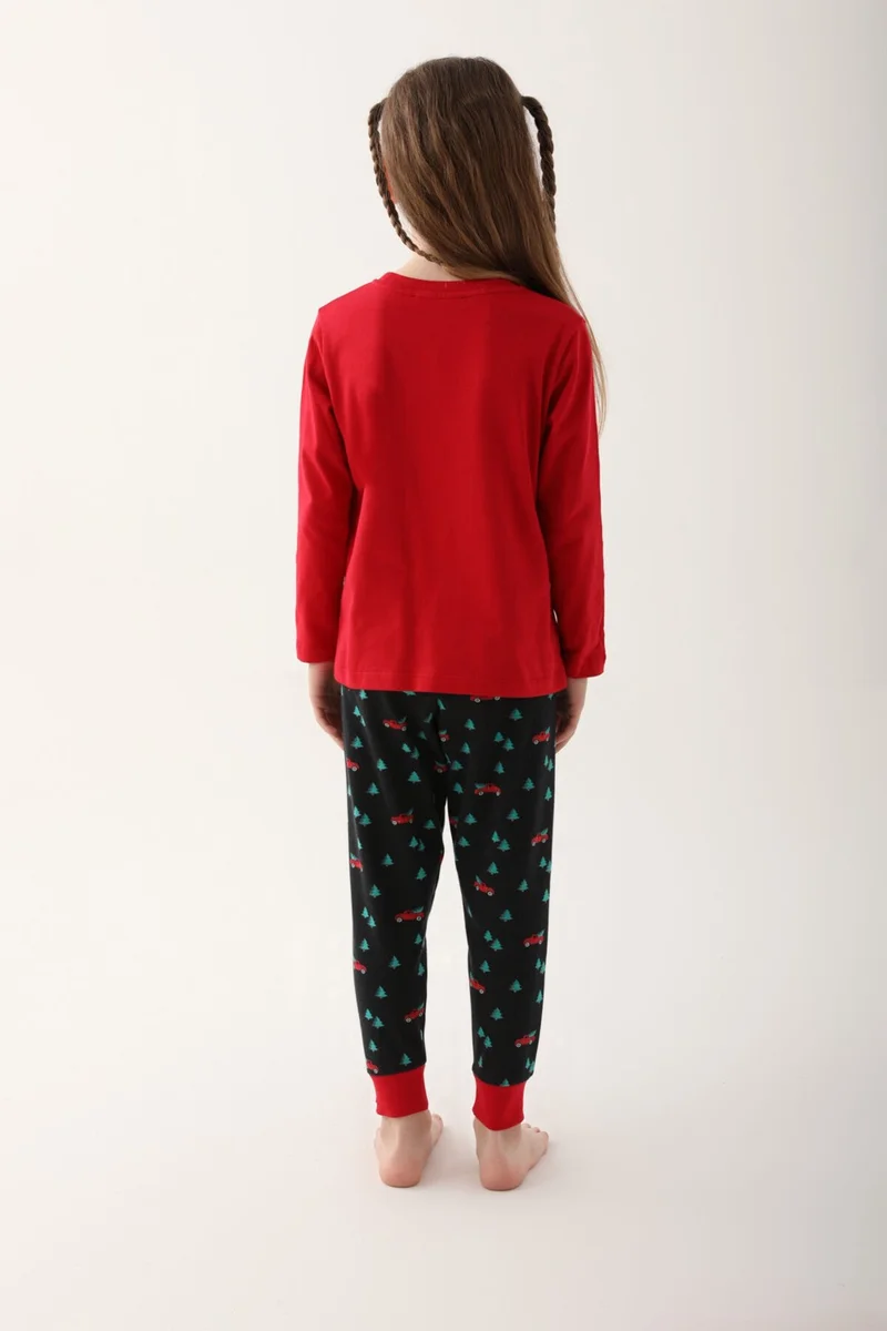 Arnetta Wonderful Days Red Girl Long Sleeve Pajama Set