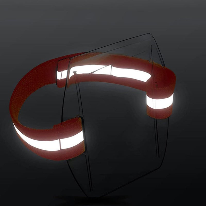 6Pcs Adjustable Elastic Armband ID Holder With Waterproof PVC Sleeve Orange Strap - Image 5