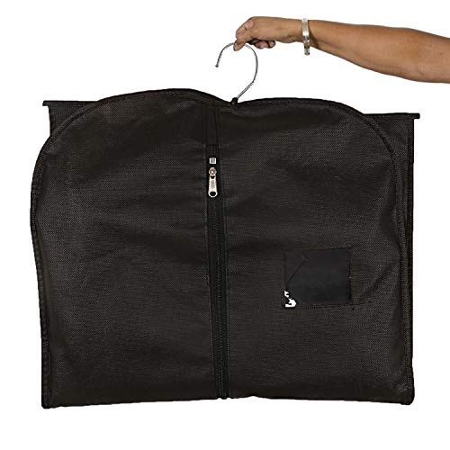 Kuber Industries Non-Woven 2 Pieces Hanging Garment Cloth Cover for Kids (Black) -CTKTC5821 - Image 3