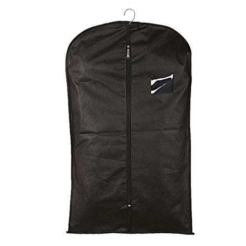 Kuber Industries Non-Woven 2 Pieces Hanging Garment Cloth Cover for Kids (Black) -CTKTC5821 - Image 5
