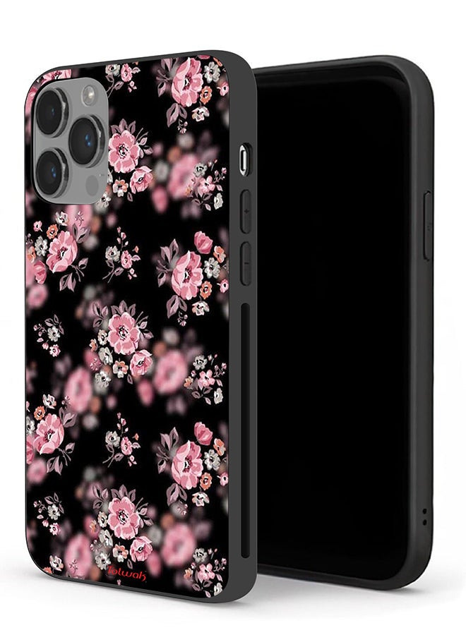 Tolwak Apple iPhone 14 Pro Max Protective Case Portrait Flowers Pattern - Image 1