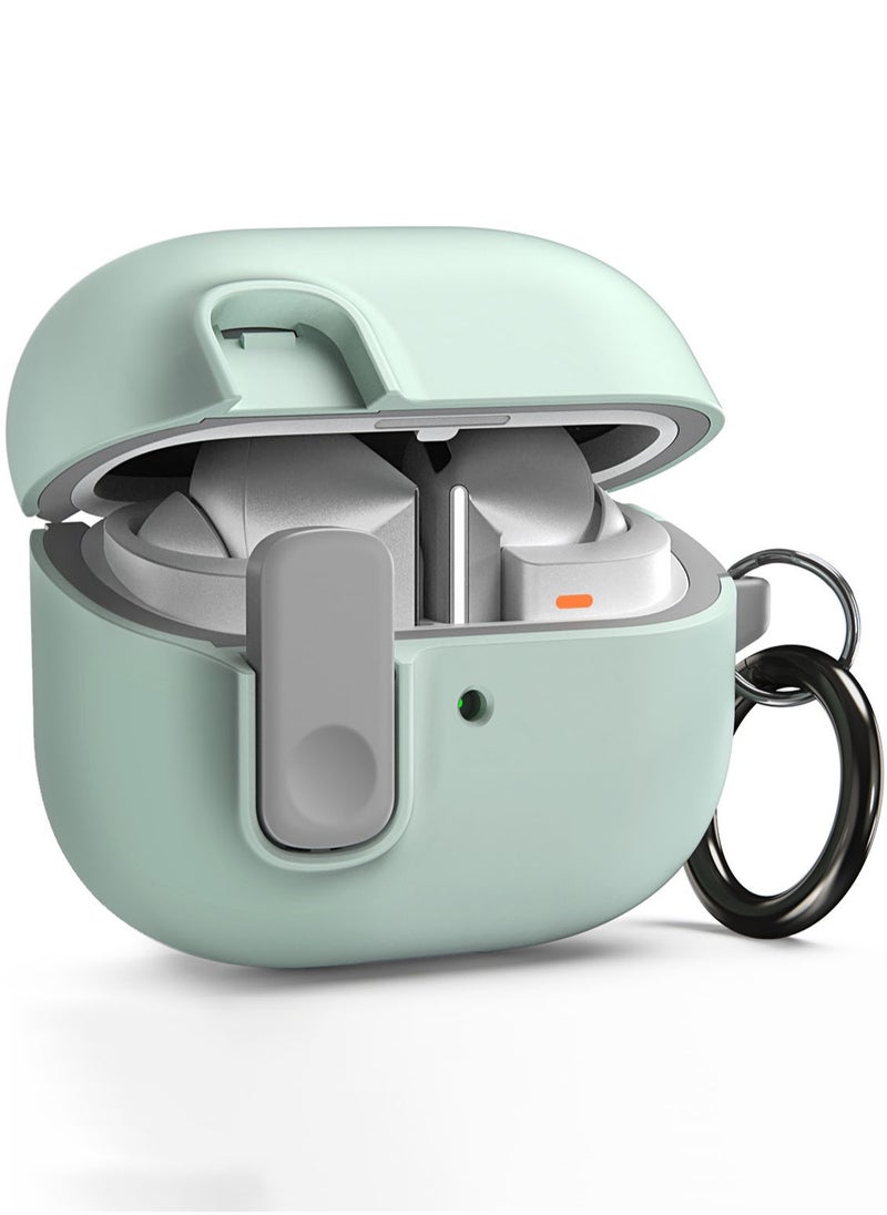 VRS Design - Modern Lock Galaxy Buds 3 Pro Case and Buds3 Case Cover Secure Lock Protection with Carabiner (2024) - Marine Green - Image 1