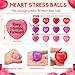 Arrowbash 150 Pieces Valentines Day Heart Stress Balls 15 Inch Stress Relief Balls Valentine Small Heart Shape Stress Ball Party Favors Valentines Day Gifts for Little Teens - Image 4