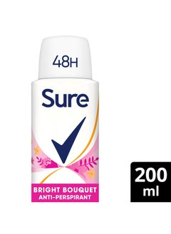 Sure Anti Perspirant Deodorant Aerosol Bright Bouquet 200ml