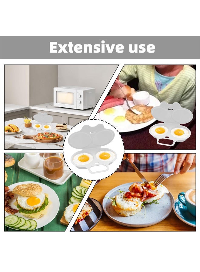 Microwave Egg Poacher, Plastic Egg Poacher Microwave White Poached Egg Maker, Microwave Eggs Capacity Poached, Egg Steamer Cups, Egg Maker and Microwave Egg Boiler Poacher for Home Breakfast - Image 4