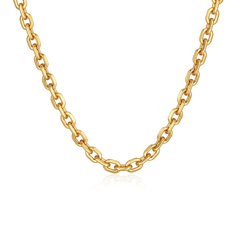 Moodear Gold Chunky Necklace for Women - Dainty 10mm Paperclip Link Chain Choker Trendy Necklaces for Women Non Tarnish Jewelry Gifts - Image 1