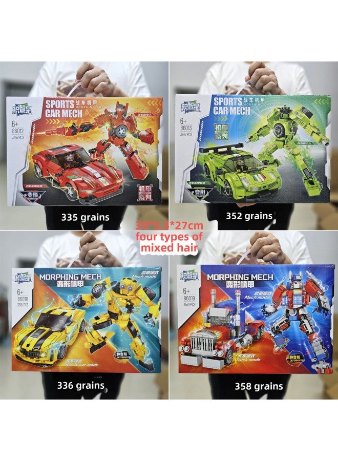 Children's Deformation Toy Robot Wasp Ares Dinosaur Boy Autobots Optimus Model School Institutional Gifts-Color:Jizhixing Transformed Mecha Racing - Image 1