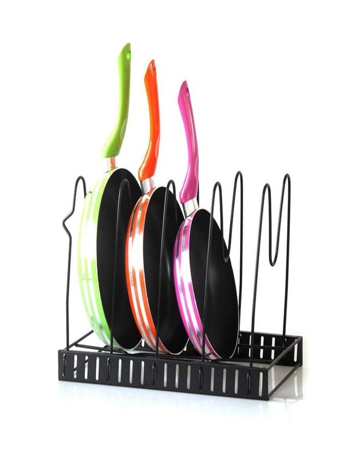 GLIVE (LABEL) Adjustable Multipurpose Pan & Pot Tawa Rack Holder Stand Plate Dish Lid Tray Utensils Cookware Storage Shelf Organizer For Kitchen - Image 4