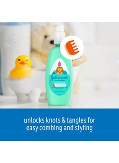 Johnson's Baby Johnson's No More Tangles Toddler & Kids Detangling Spray to Unlock Knots in Hair, Hypoallergenic & Paraben-Free, No More Tears Tear-Free Formula for Wet or Dry Hair, 10 fl. oz  - Image 3