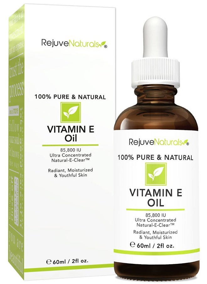 RejuveNaturals Vitamin E Oil - 100% Pure & Natural, 85,800 IU. Repair Dry, Damaged Skin from Surgery & Acne, Age Spots & Wrinkles. Boost Collagen for Moisturized, Youthful-looking Skin. d-alpha tocopherol, 2 Fl Oz  - Image 3