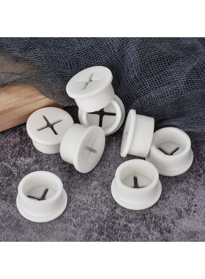 12 Pcs Cable Cord Grommet, 3/4 Silicone Cable Grommet, Wire Hole Cover Cable Management Wire Organizer Cable Pass Through Desk Grommet for Table, Computer Desk, Office, Home - Image 2