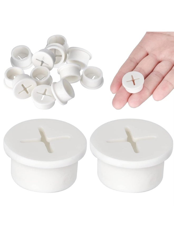 12 Pcs Cable Cord Grommet, 3/4 Silicone Cable Grommet, Wire Hole Cover Cable Management Wire Organizer Cable Pass Through Desk Grommet for Table, Computer Desk, Office, Home - Image 1