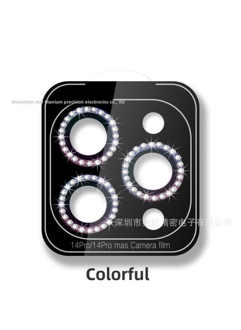 Suitable For Apple 16 Point Drill Positioning Eagle Eye Lens Film With Packaging IPhone Camera Protective Film-Color:Point Diamond Positioning Eagle Eye -Size:iP 14/14Plus