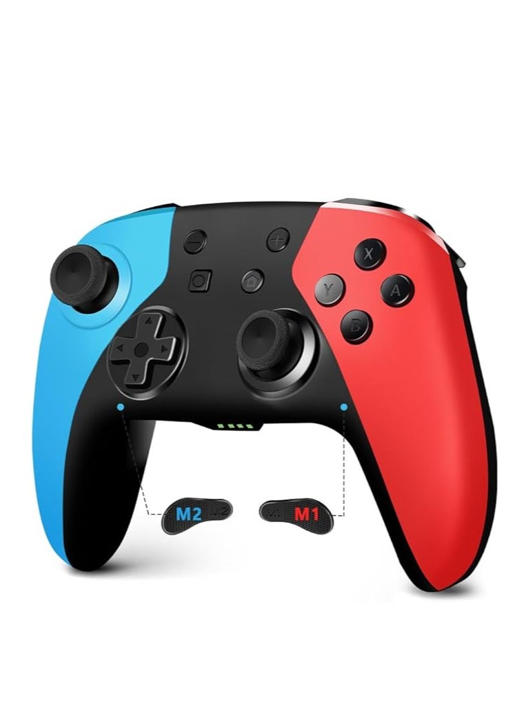 AceGamer وحدة تحكم لاسلكية لجهاز نينتندو سويتش/سويتش 2/لايت/OLED/ويندوز، عصا تحكم بتأثير هول لجهاز سويتش برو مع خاصية الاستيقاظ/التيربو/الاهتزاز/الأزرار الخلفية/قابلة للبرمجة - Image 1