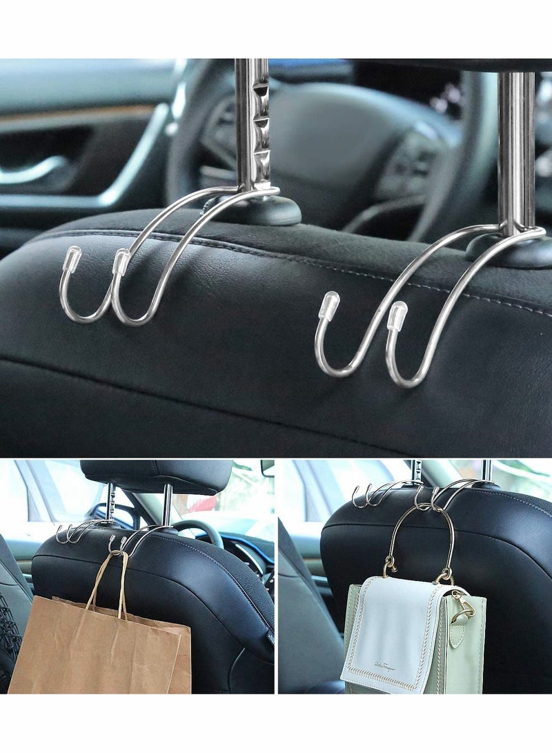 KASTWAVE Car Mesh Organizer, 3-Layer Car Net Pocket Handbag Holder, Four-Side Elasticity Car Purse Net - Image 3