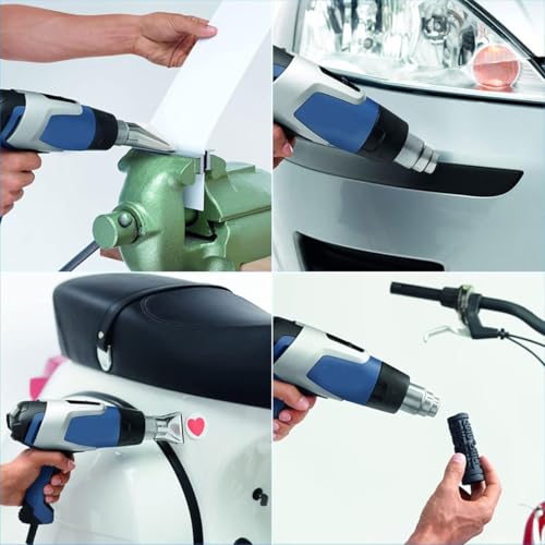 Serplex® 8Pcs Stainless Steel Heat Gun Nozzle Set, Assorted Reducer, Flat, Round, Vent, Reflector Attachments for Soldering, Shrinking, Stripping, Welding, Universal Fit, Hot Air Gun Accessories Kit - Image 3
