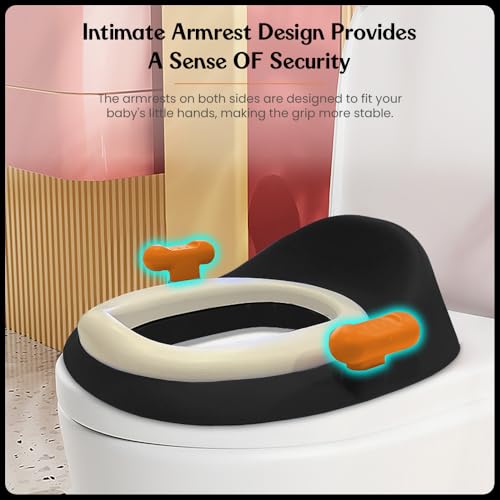 StarAndDaisy Baby Potty Seat – Child Safety Buckle Fixation Technology/Potty Seat for Kids 1-5 Years/Potty Training Seat with Comfortable Soft Cushion, Splash Proof Design, Anti Skid Legs - Image 5