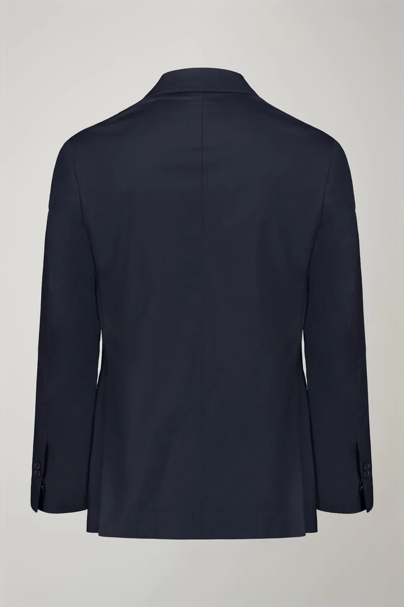 Doppelganger Blue Single-breasted cotton regular fit solid color suit - Blue for Men | Best Price UAE