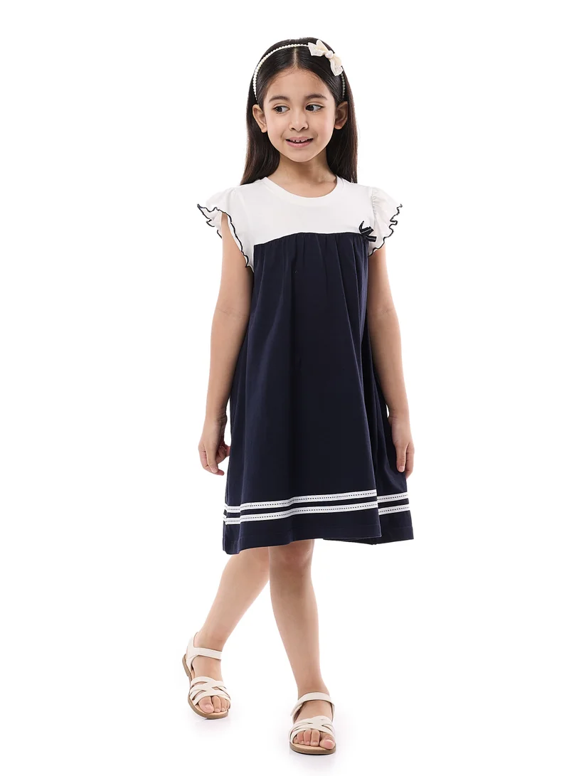 victor and jane Colorblock Sleeve Dress