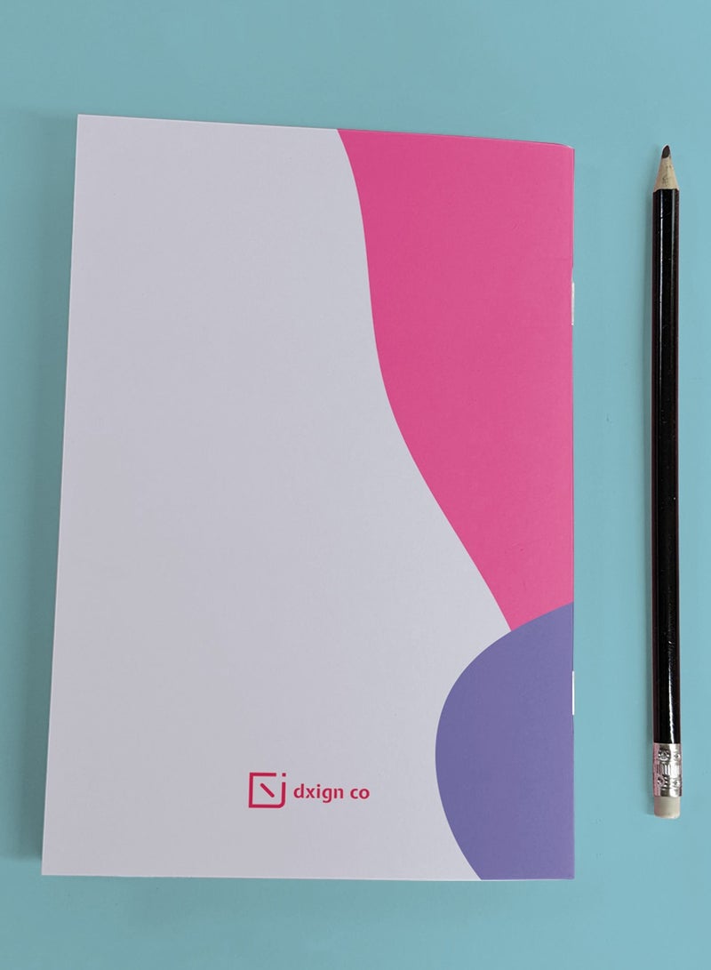 Dxign Co - Personalised A5 Notebook, Blue Tango, 72 Pages - Image 3