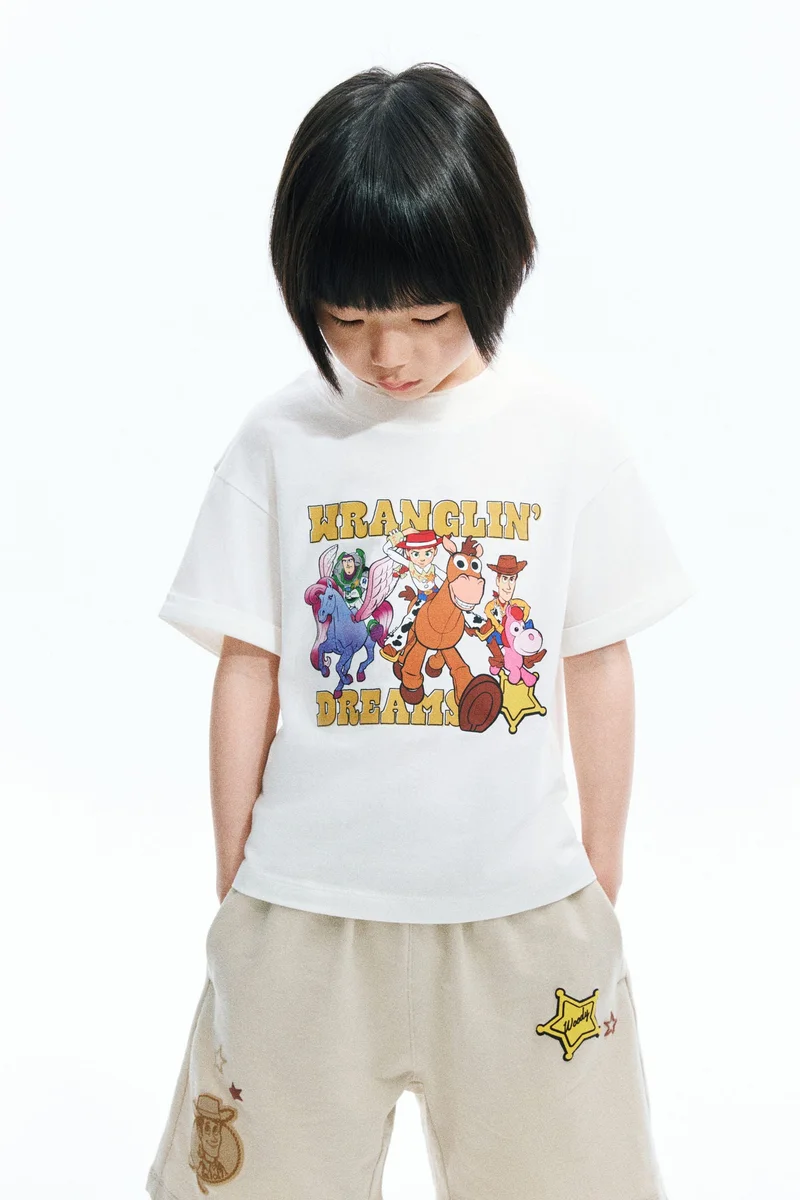 H&M Layered-look printed T-shirt