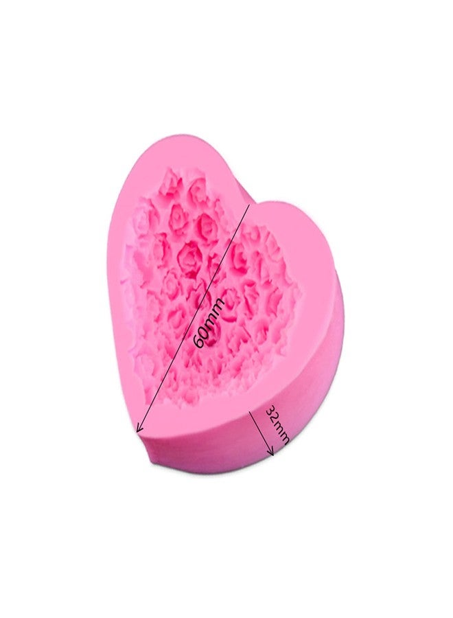 BITSKY INDIA (Pack of 1) Love Rose Liquid Fondant Silicone Mould Handmade Soap Cake Mould DIY Chocolate Silicone Mould - Image 2