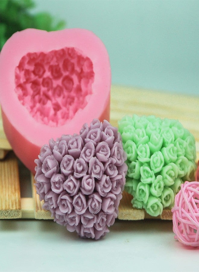 BITSKY INDIA (Pack of 1) Love Rose Liquid Fondant Silicone Mould Handmade Soap Cake Mould DIY Chocolate Silicone Mould - Image 4