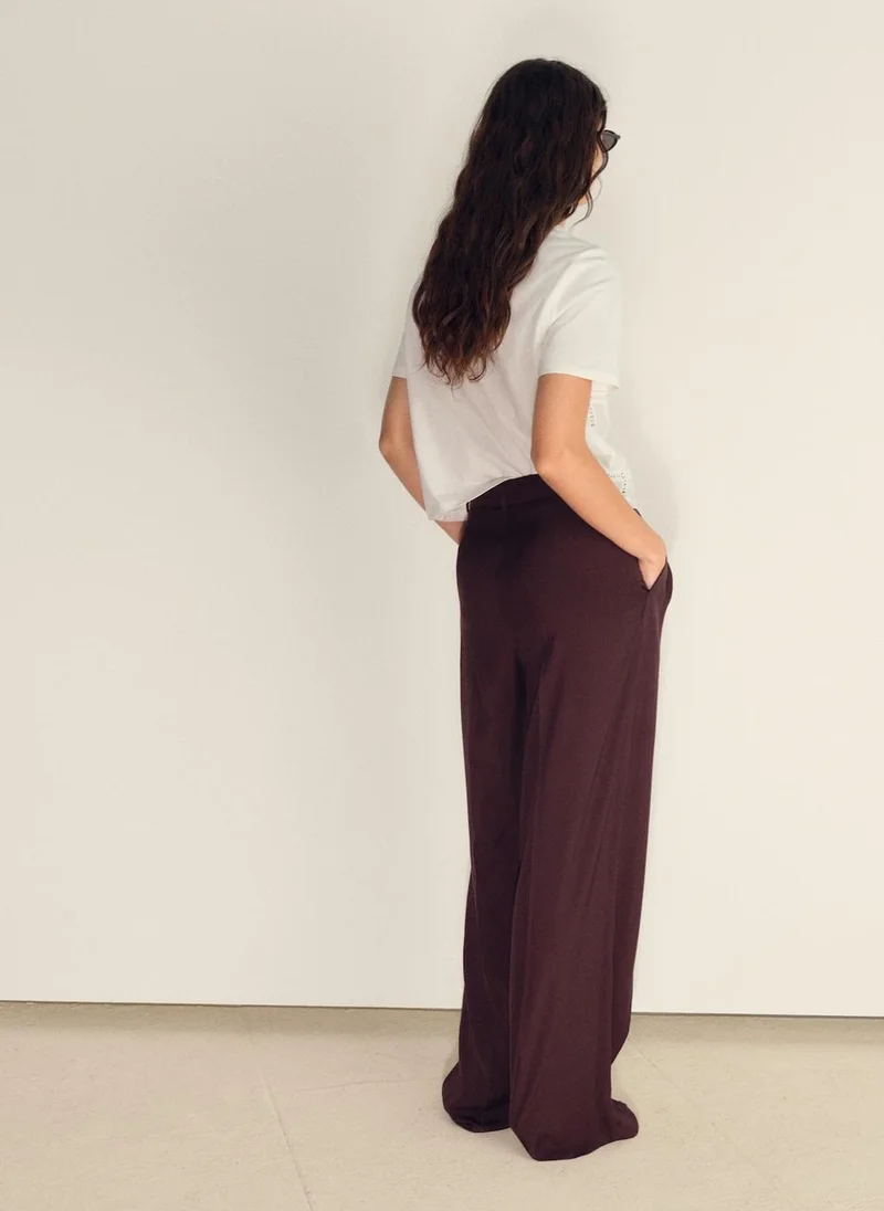 مانجو Embroidered Detail T-Shirt