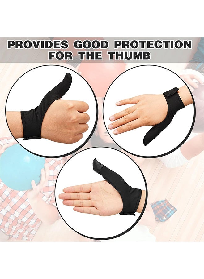 قطعتان من واقي يد البولينج وواقي إبهام البولينج وغطاء إبهام مضاد للتآكل ومضاد للانزلاق وقفاز رياضي لليد اليسرى واليمنى - Image 5