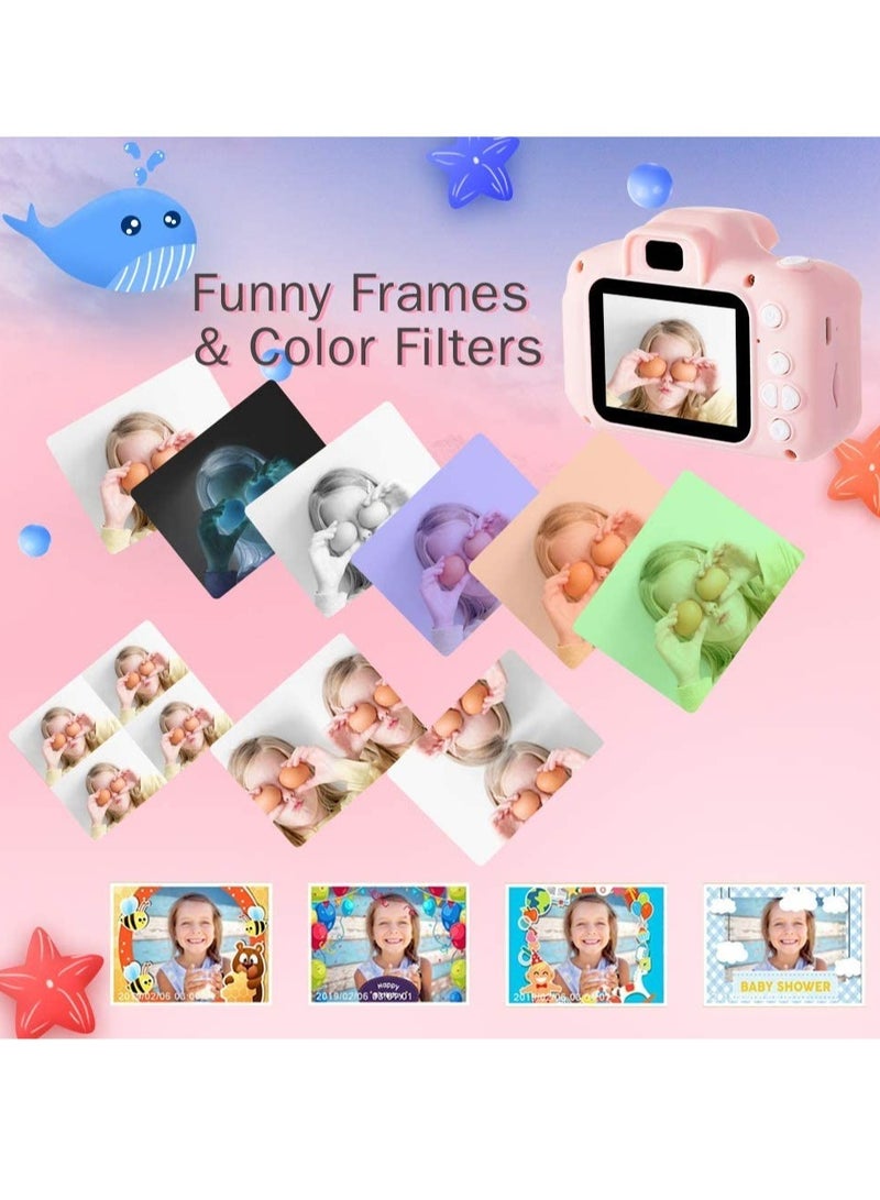 Kids Camera, DDAD Digital Video Camera Gifts for Boys and Girls, Toddler Video Recorder Mini Rechargeable and Shockproof Camera Creative DIY Camcorder for Children - Image 3