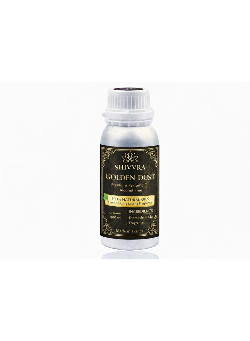 Golden Dust Premium Fragrance | Long Lasting Aromatic Oil | Concentrated Aroma Oil | 500ml - Image 1