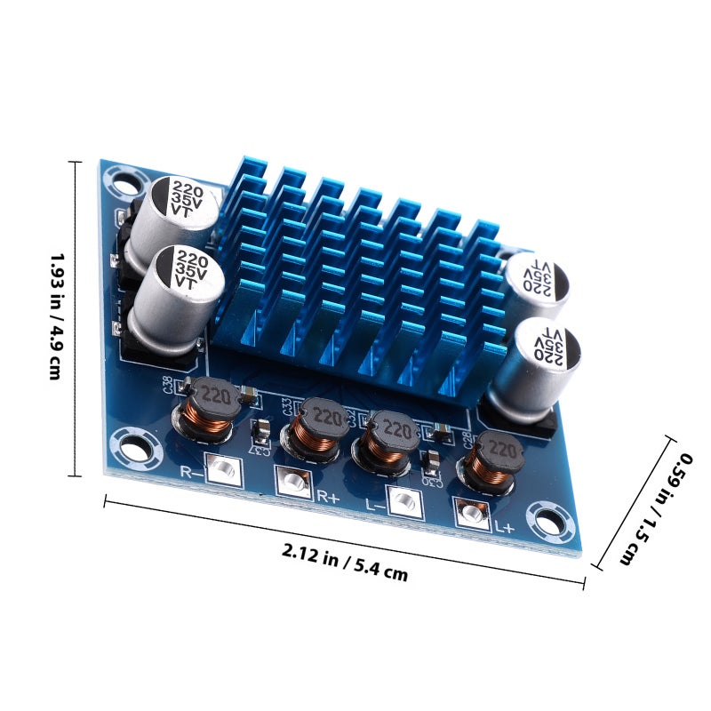 Amplifier Board 30w Stereo Module Board Volume Control 8-26v Control Board - Image 2