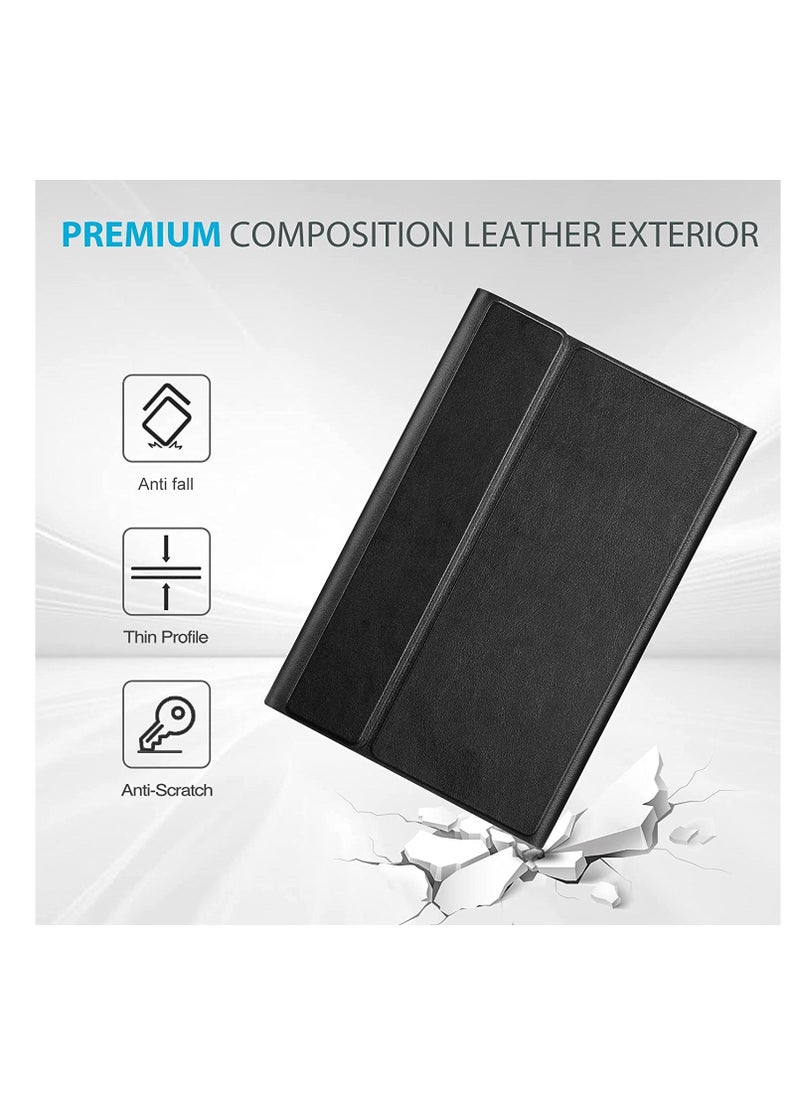 iPad Case 10th Generation Keyboard Case 10.9 Inch 2022 Slim Smart Keyboard Case for iPad 10th Gen 2022 Detachable Wireless Keyboard Pencil Holder Color Black